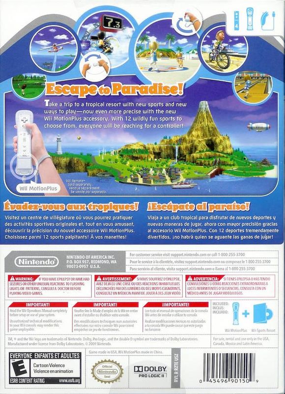 Wii Sports Resort (Game Only) - Wii