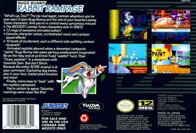 Bugs Bunny Rabbit Rampage - SNES