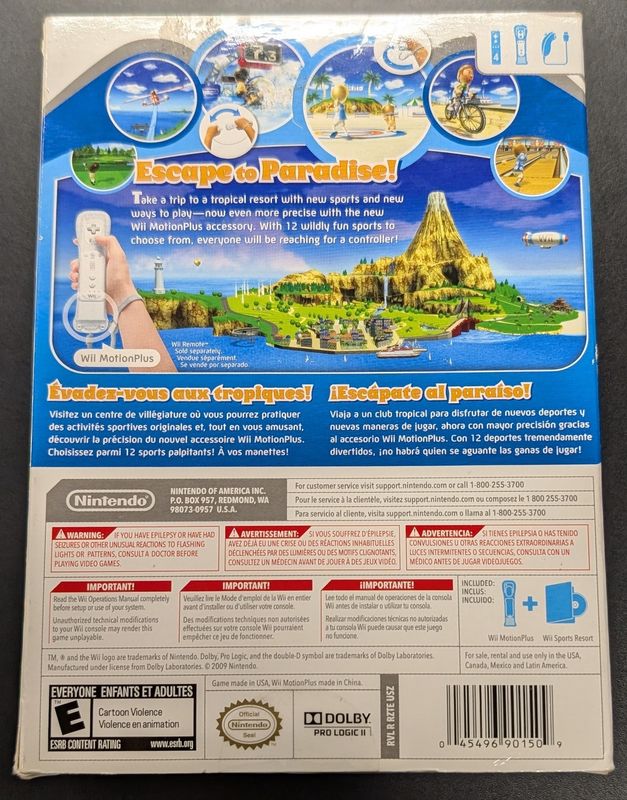Wii Sports Resort  Wii MotionPlus Bundle - Wii