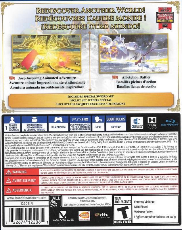 Ni no Kuni II Revenant Kingdom - PS4