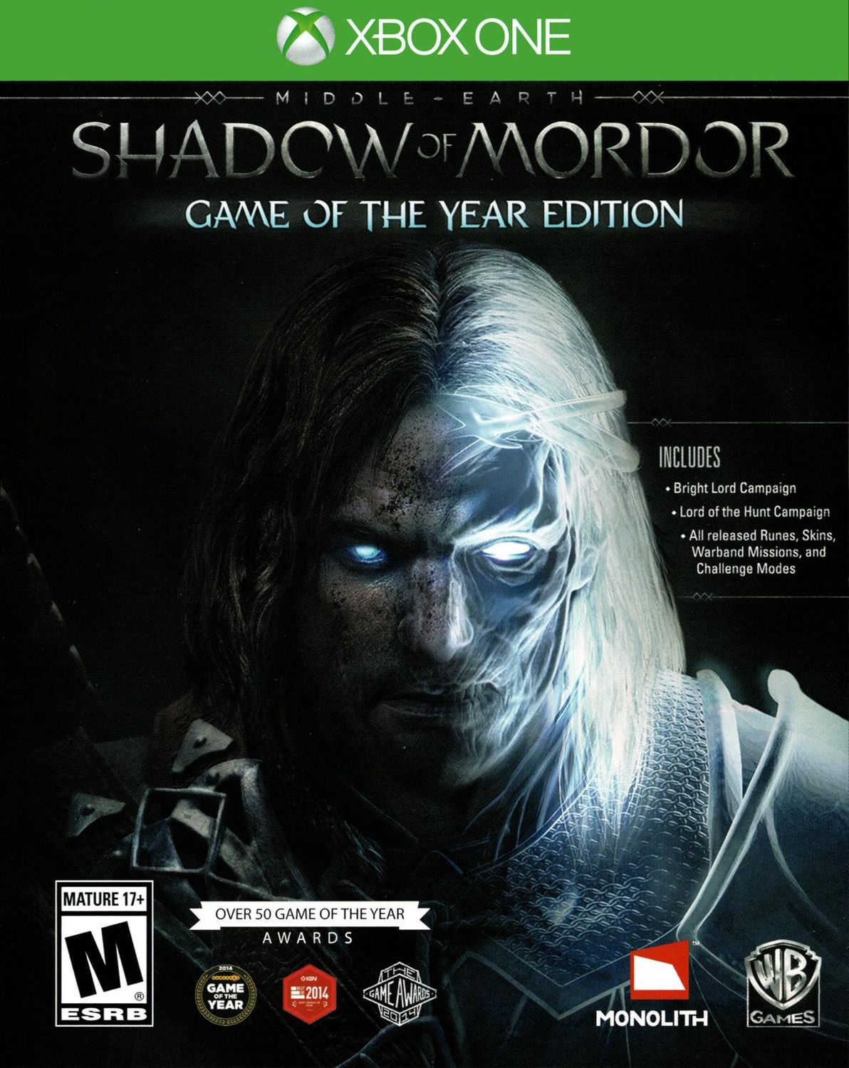 Middle Earth Shadow of Mordor [Game of the Year] - XB1