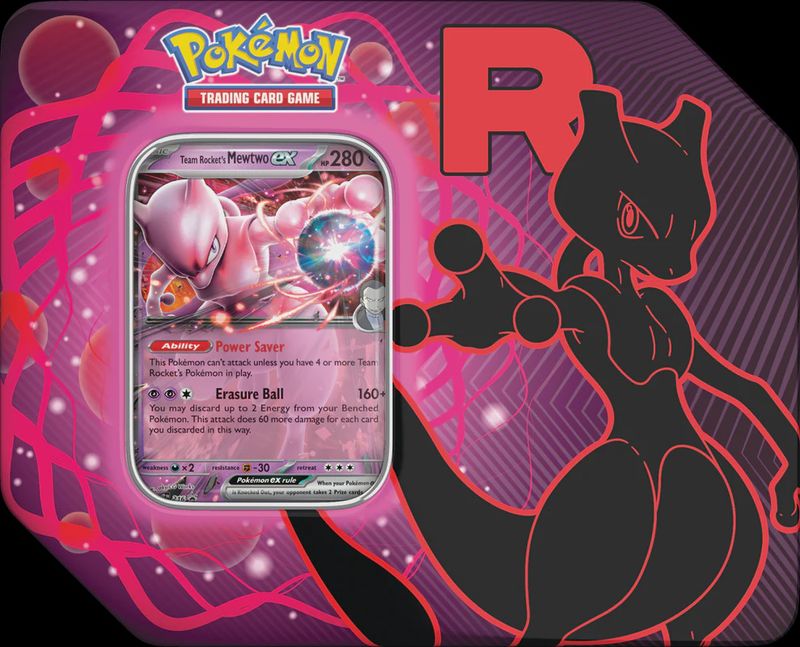 Pokemon Team Rocket Tin - (Mewtwo)