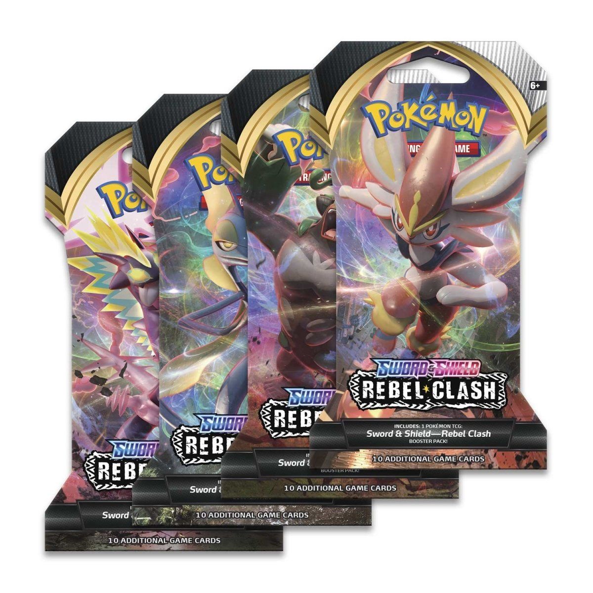 Pokemon Sword &amp; Shield Rebel Clash Sleeved Booster (1 Random Pack)