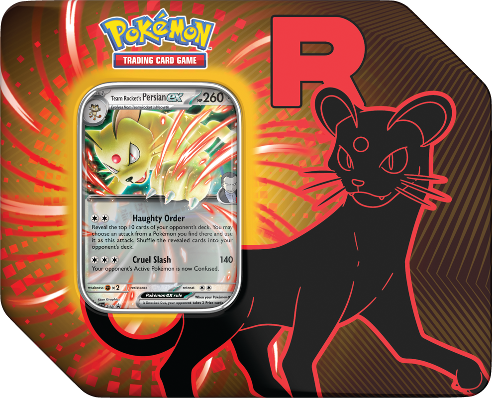 Pokemon Team Rocket Tin - (Persian)