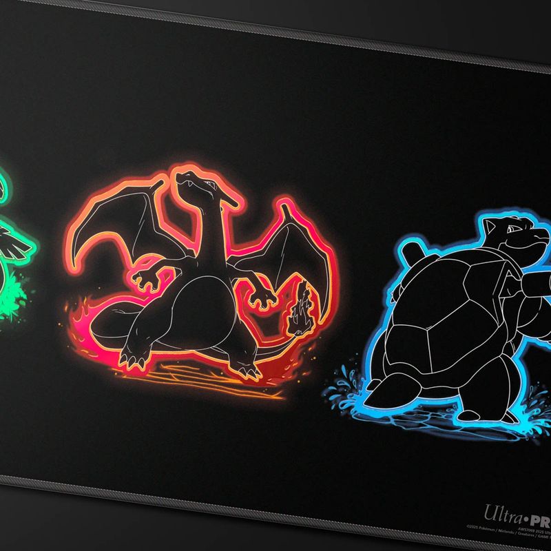 UP Pokemon Neon Kanto Foil Playmat