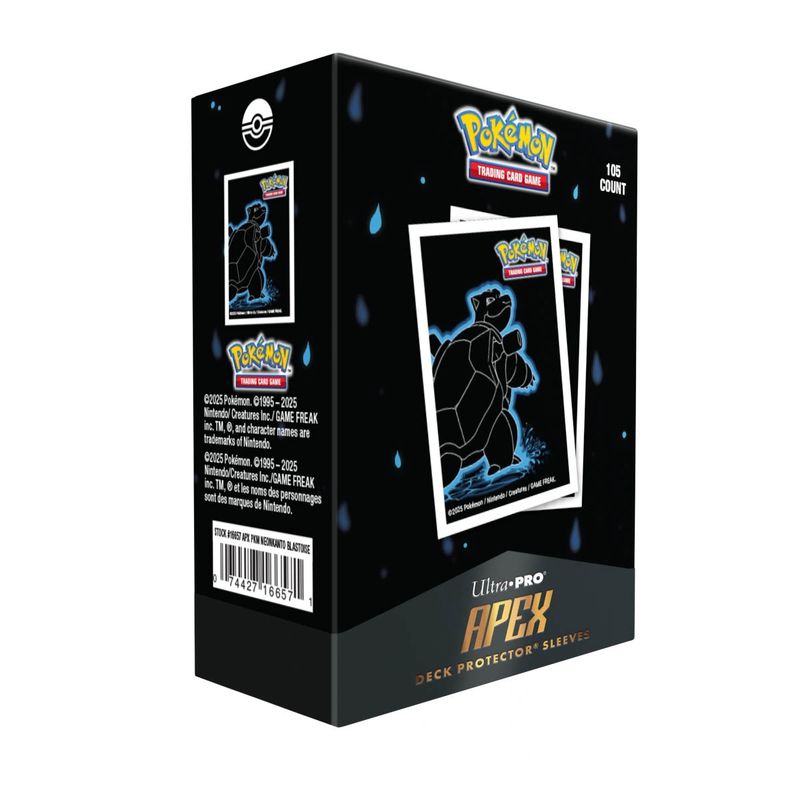 Ultra-Pro APEX Pokemon Neon Kanto  Blastoise 105ct Sleeves