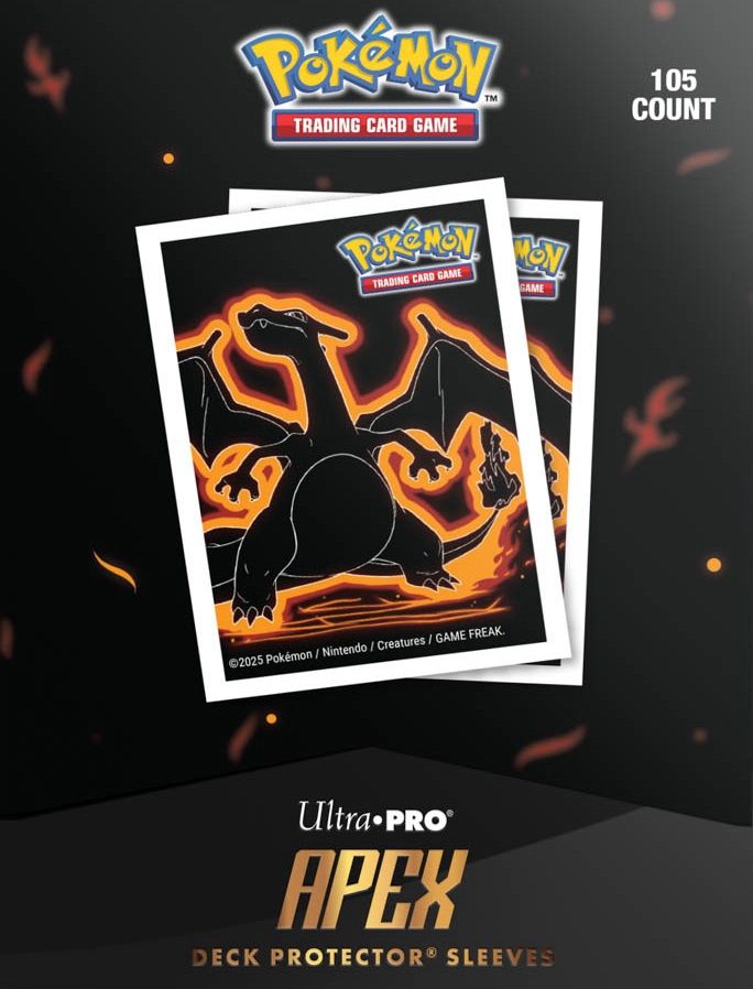 Ultra-Pro APEX Pokemon Neon Kanto Charizard 105ct Sleeves