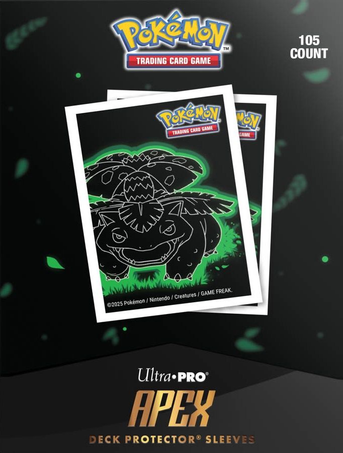 Ultra-Pro APEX Pokemon Neon Kanto Venusaur 105ct Sleeves
