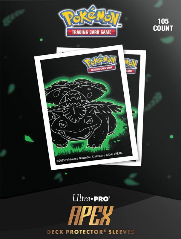 Ultra-Pro APEX Pokemon Neon Kanto Venusaur 105ct Sleeves