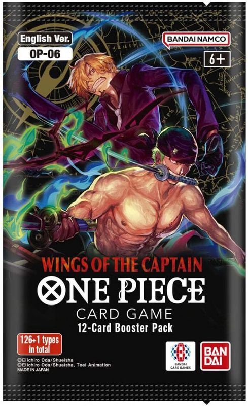 One Piece CG OP-06 Wings of The Captain Booster (1 Random Pack)