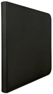 Ultra-Pro Vivid 12 Pocket Zippered Binder (Black)