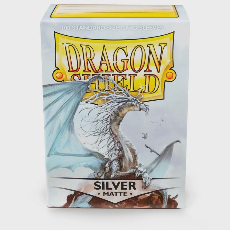 Dragon Shield Sleeves Matte Silver 100CT