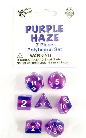 Koplow Games - Purple Haze 7 Piece Polyhedral Dice Set