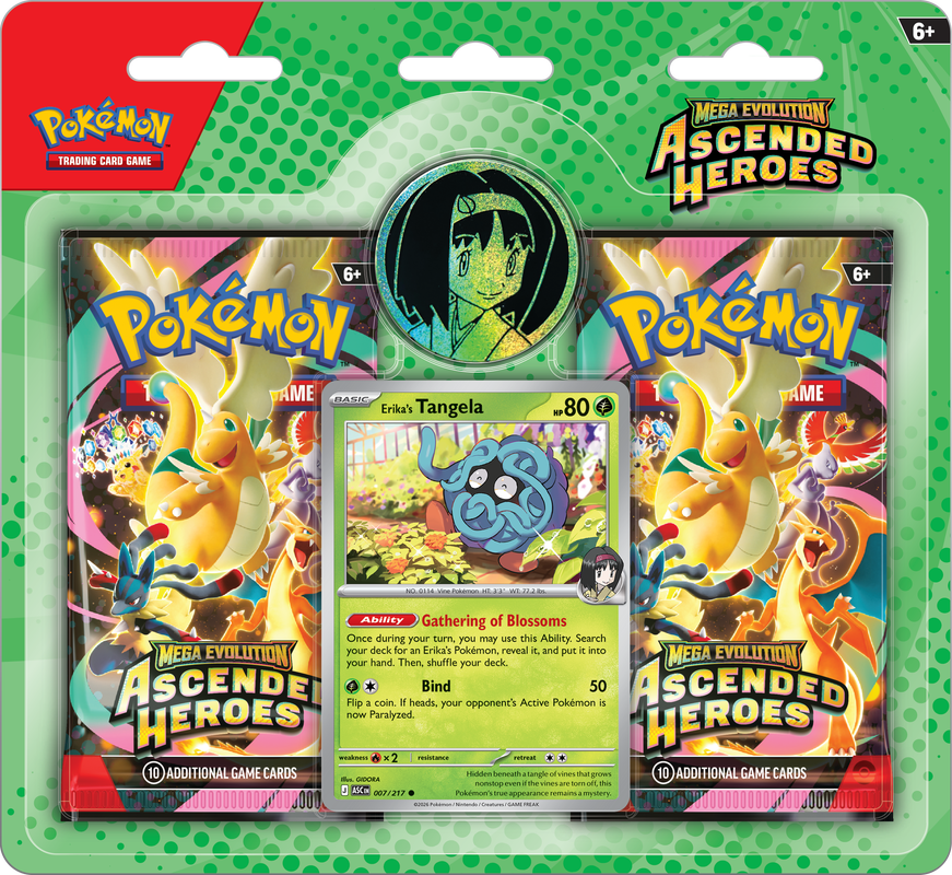 Pokemon Ascended Heroes 2-Pack Blister (Erika's Tangela)