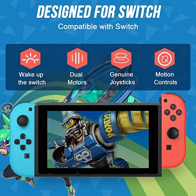 Generic Joy-Cons Wireless Pro (BLUE/RED) - NSW