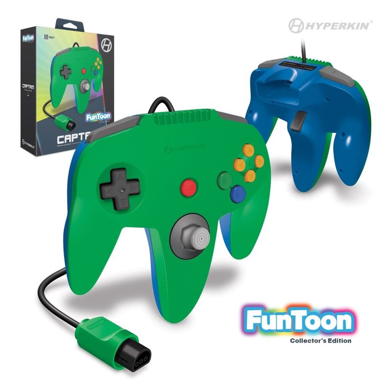 Hyperkin "Captain" Premium Controller For N64 (Funtoon Collector's Edition Hero Green) - N64
