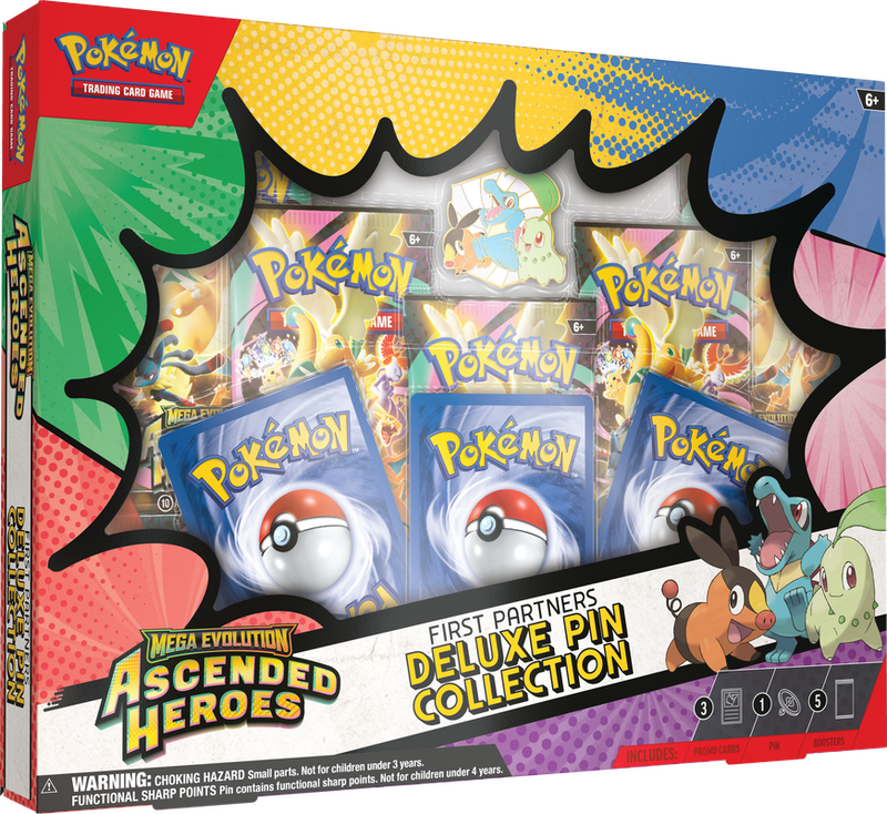 Pokemon Ascended Heroes First Partners Deluxe Pin Collection