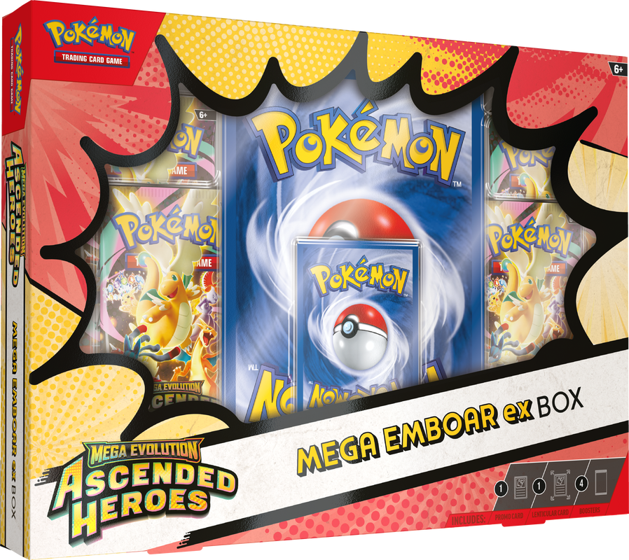 Pokemon Ascended Heroes Mega Emboar EX Box