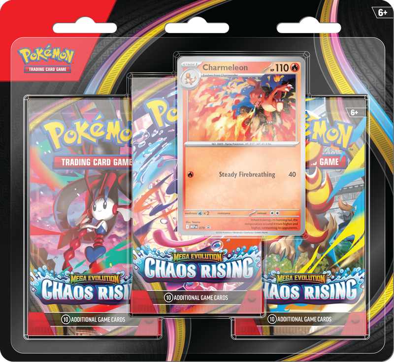 Pokemon Chaos Rising 3PK Blister