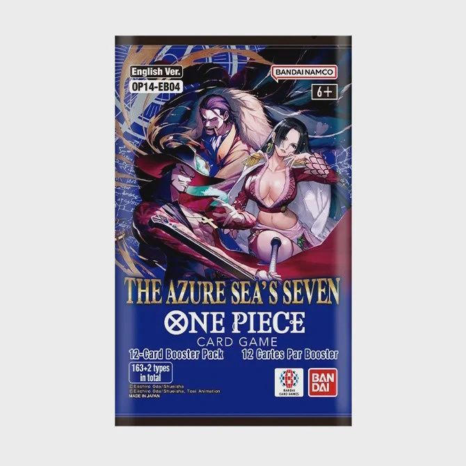 One Piece CG OP-14 The Azure Sea’s Seven Booster (1 Random Pack)