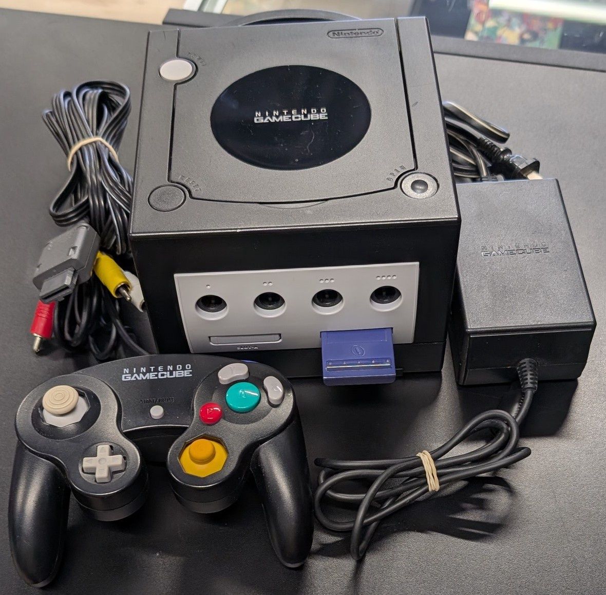 Black GameCube Console with Controller