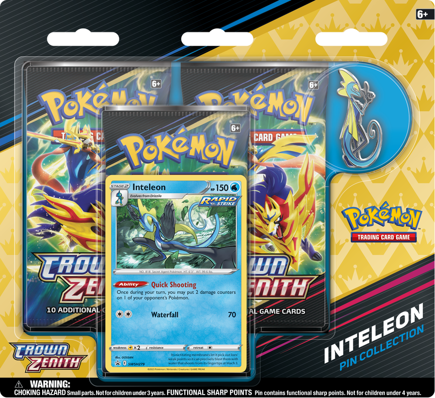 Pokemon Crown Zenith Pin Collection (Inteleon)