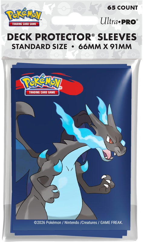 Ultra-Pro D-PRO Pokemon Mega Charizard X Sleeves 65CT