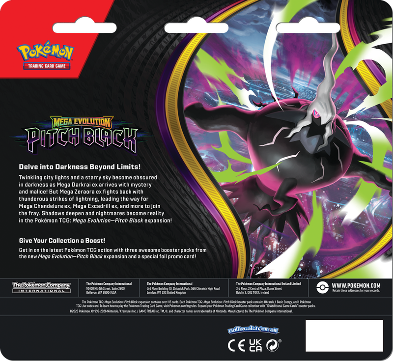 Pokemon Pitch Black 3-Pack Blister