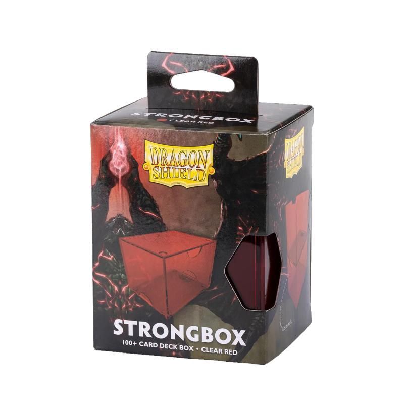 Dragon Shield Strong Box 100+ Deck Box (Clear Red)