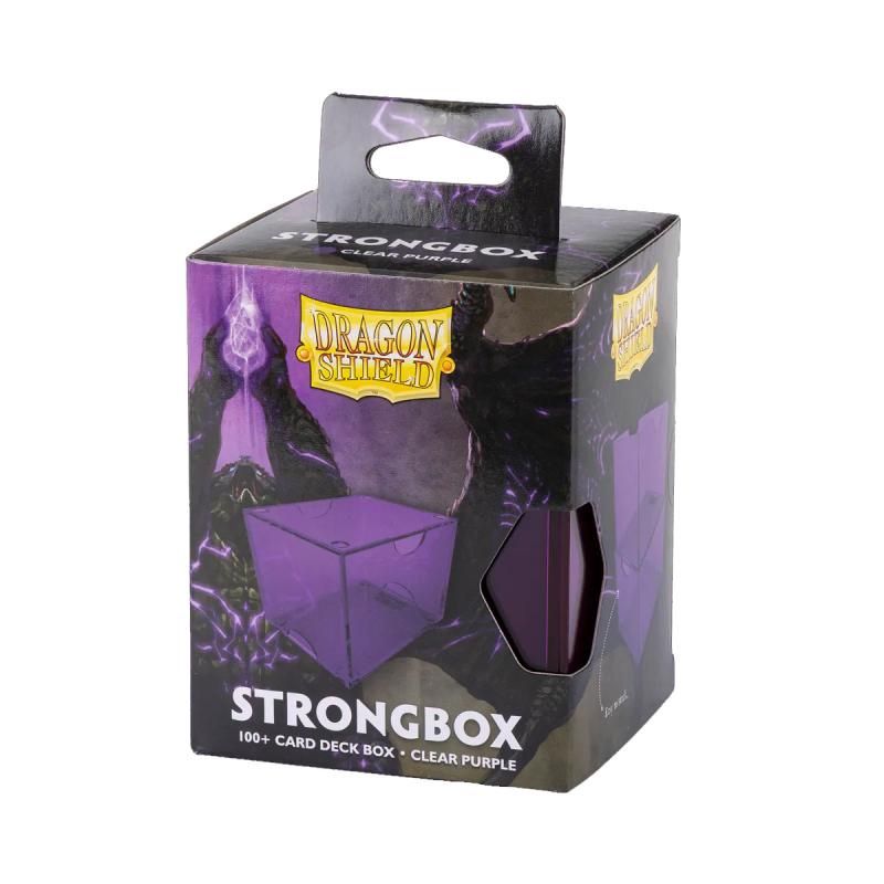 Dragon Shield Strong Box 100+ Deck Box (Clear Purple)