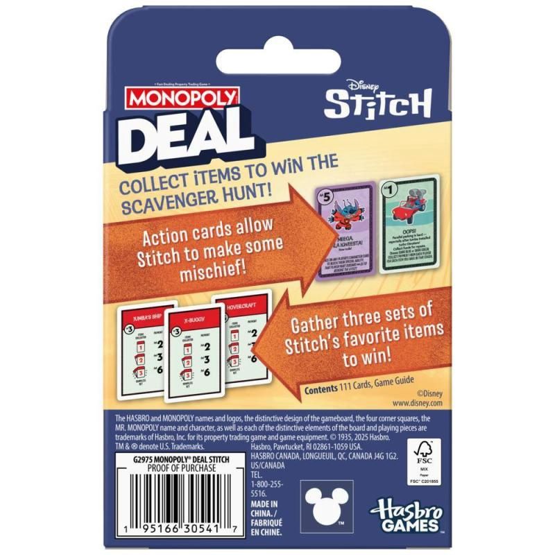 Monopoly Deal Disney Stitch Edition
