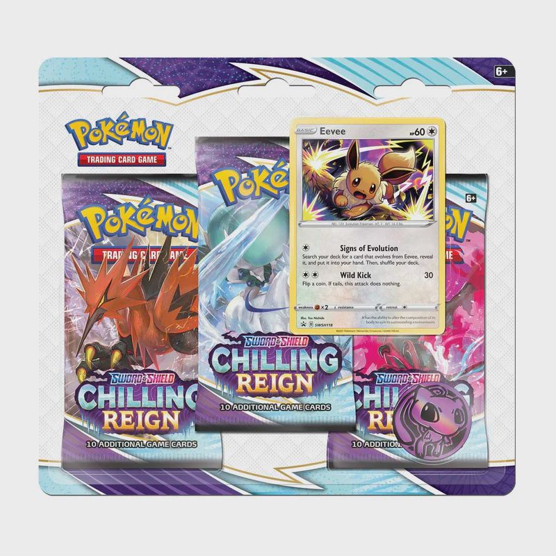 Pokemon Chilling Reign 3-Pack Blister (Eevee)