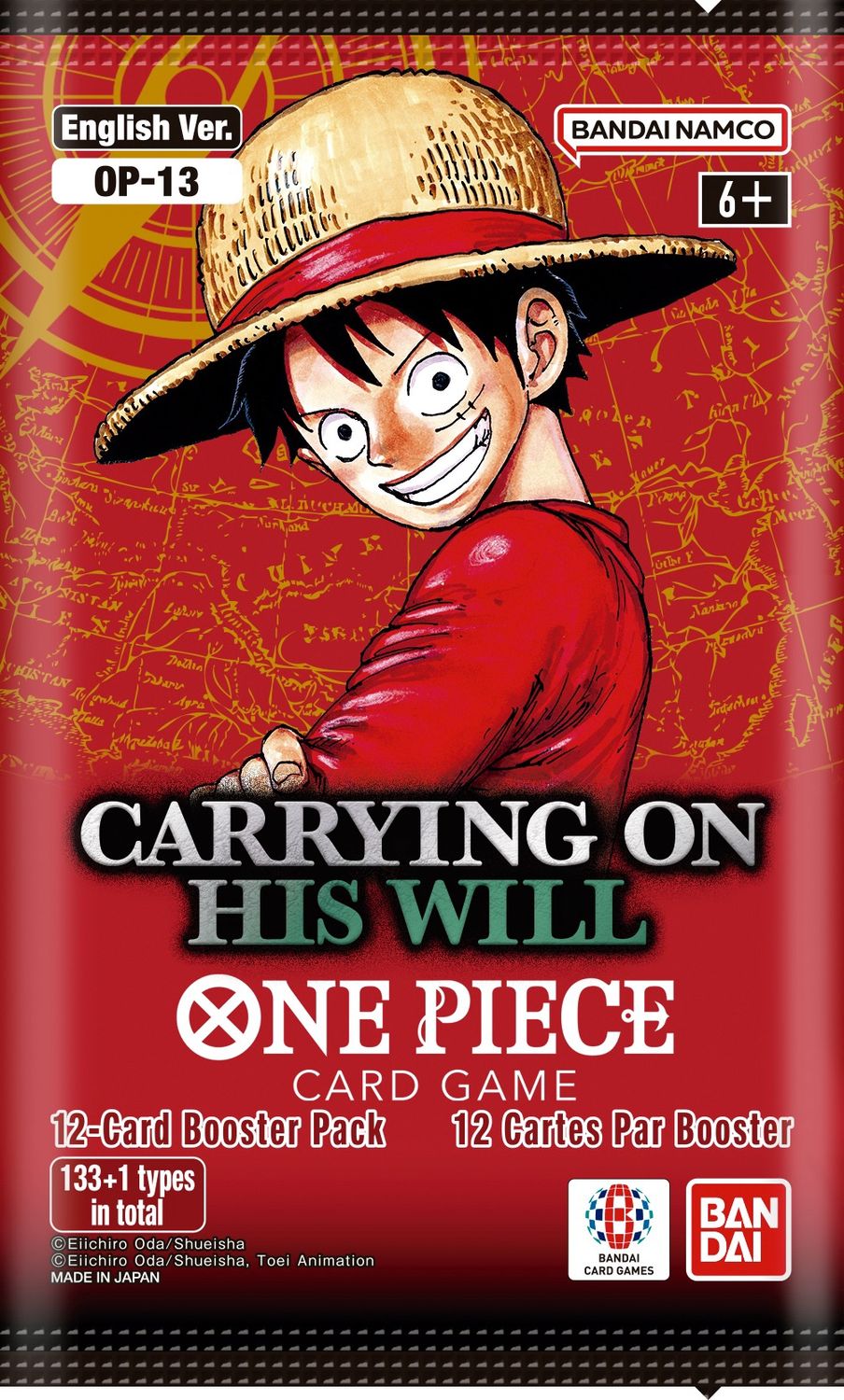 One Piece CG OP-13 Carrying On His Will Booster (1 Random Pack)
