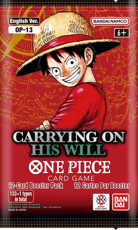 One Piece CG OP-13 Carrying On His Will Booster (1 Random Pack)