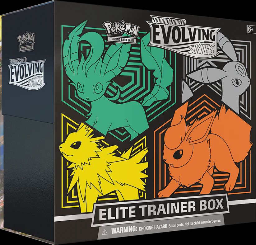 Pokemon Evolving Skies Elite Trainer Box (Jolteon, Flareon, Umbreon, Leafeon)