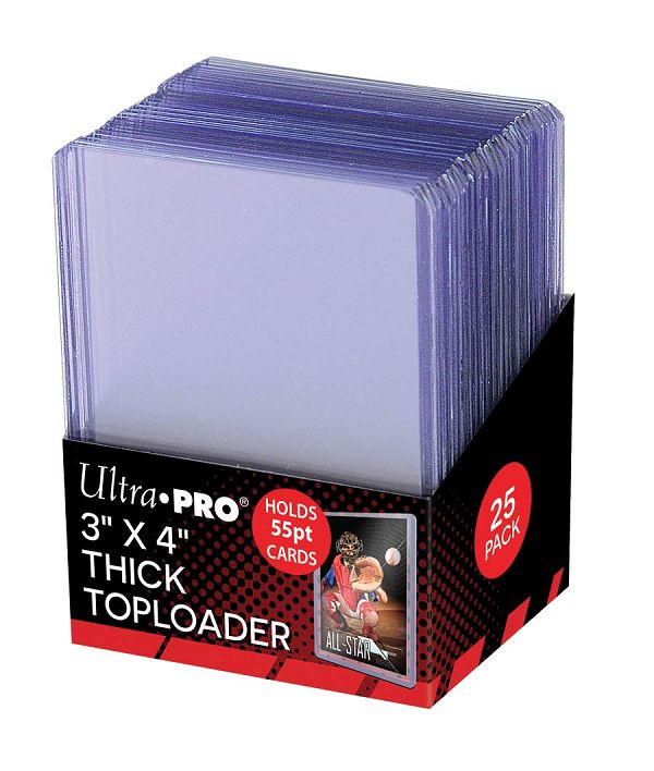 Ultra Pro Toploader 3X4 Thick 55PT Clear 25CT