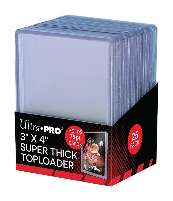 Ultra Pro Toploader 3X4 Super Thick 75PT Clear 25CT