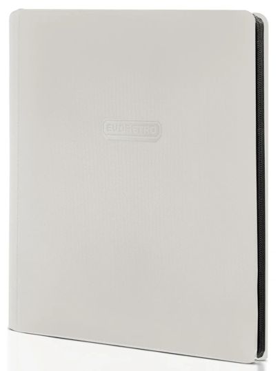 Evoretro Premium Zippered Binder 9-PKT 360 Cards White