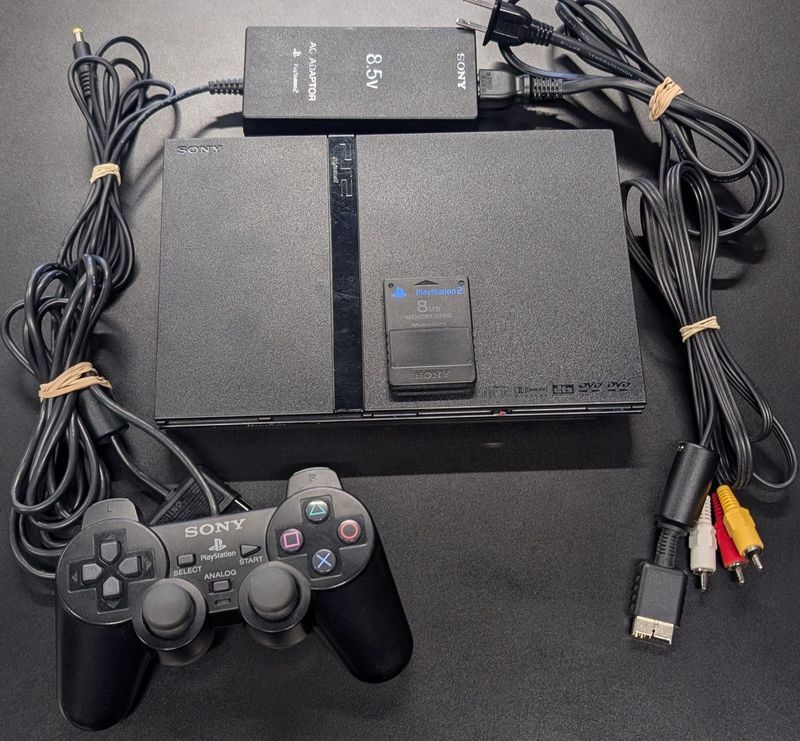 Playstation 2 Slim Console (Black)