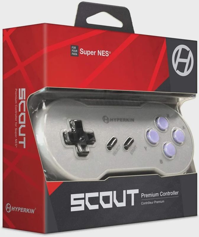 Hyperkin Scout Premium Controller for SNES (Gray)