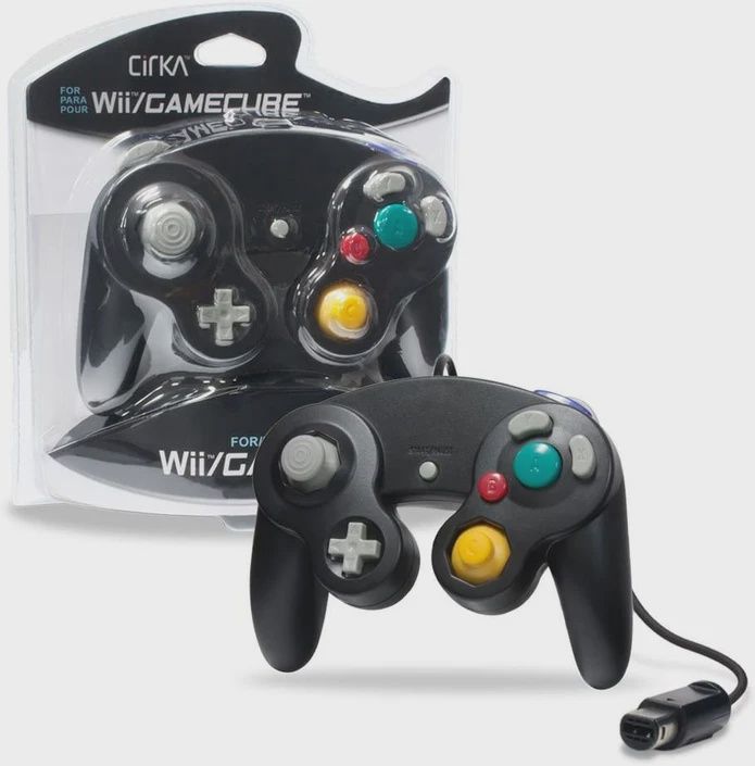 Cirka GameCube  &amp; Wii Wired Controller (Black)