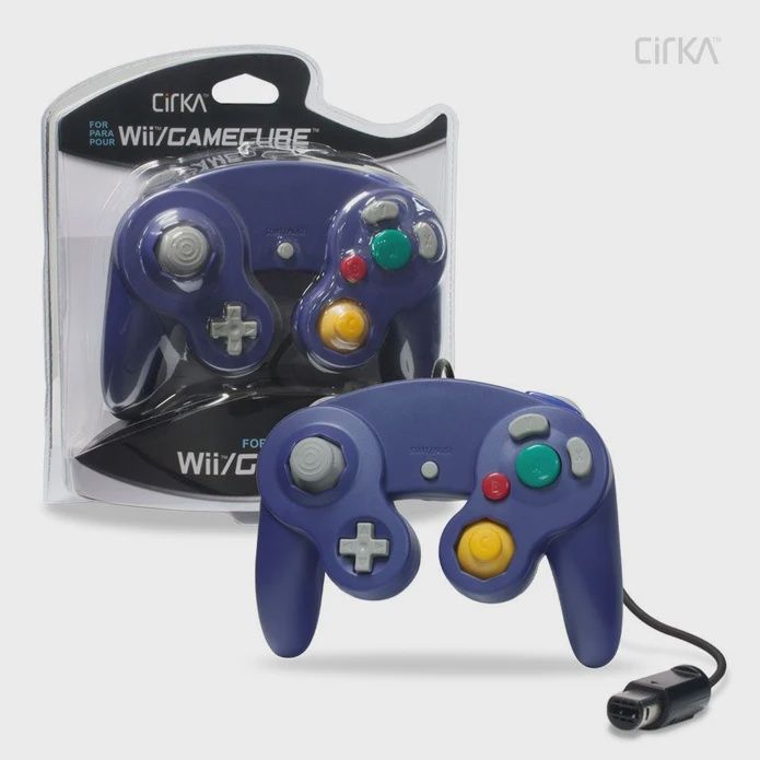 Cirka GameCube &amp; Wii Wired Controller (Purple)