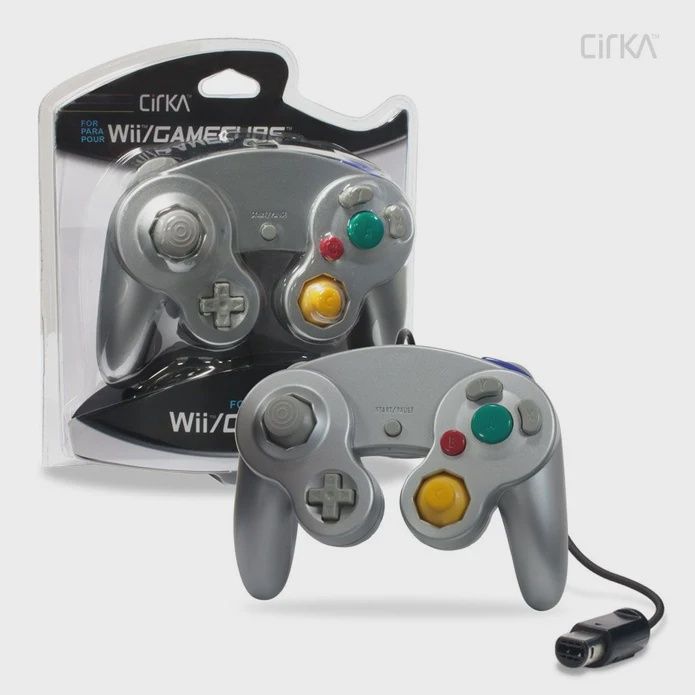 Cirka GameCube &amp; Wii Wired Controller (Silver)