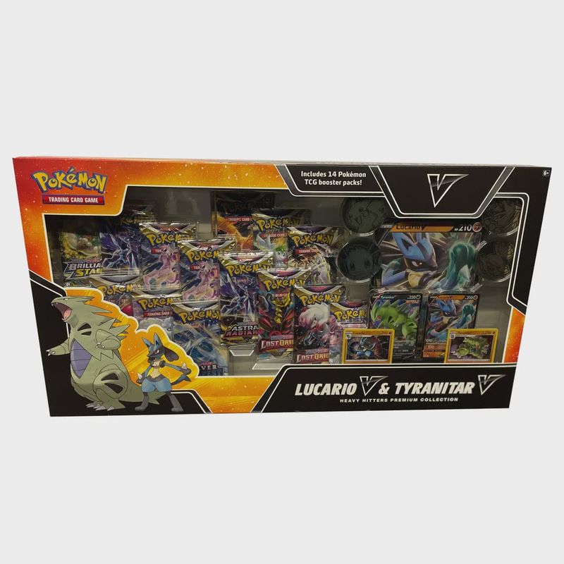 Pokemon Heavy Hitters Premium Collection (Lucario V &amp; Tyranitar V)