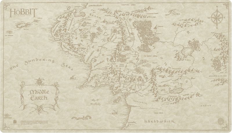 Ultimate Guard Playmat Sophoskin The Hobbit Map - (Middle-Earth)