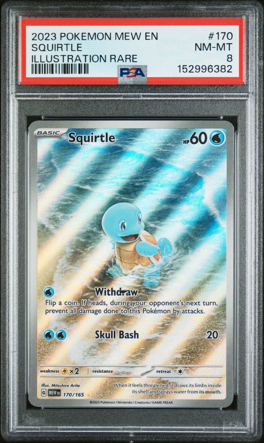 2023 Pokemon MEW EN-151 #170 Squirtle Illustration Rare