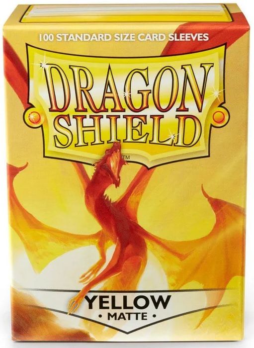 Dragon Shield Sleeves Matte Yellow 100CT
