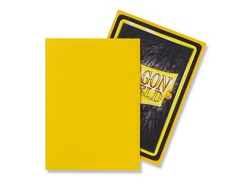 Dragon Shield Sleeves Matte Yellow 100CT