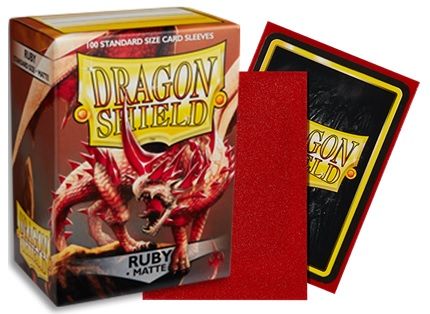 Dragon Shield Sleeves Matte Ruby 100CT