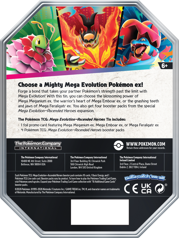 Pokemon Ascended Heroes Tin (Emboar)